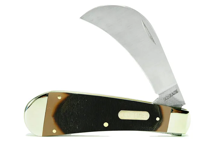 Schrade Hawkbill Pruner Hunting Pocket Knife (SR-16OT)