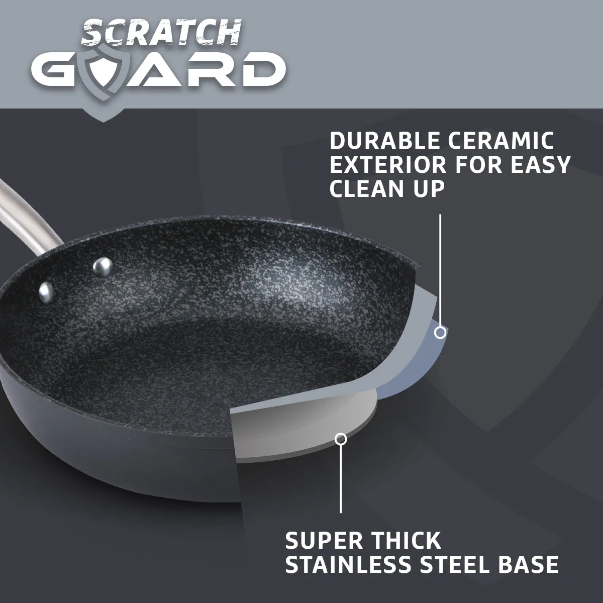 Scratch Guard Non Stick Frying Pan
