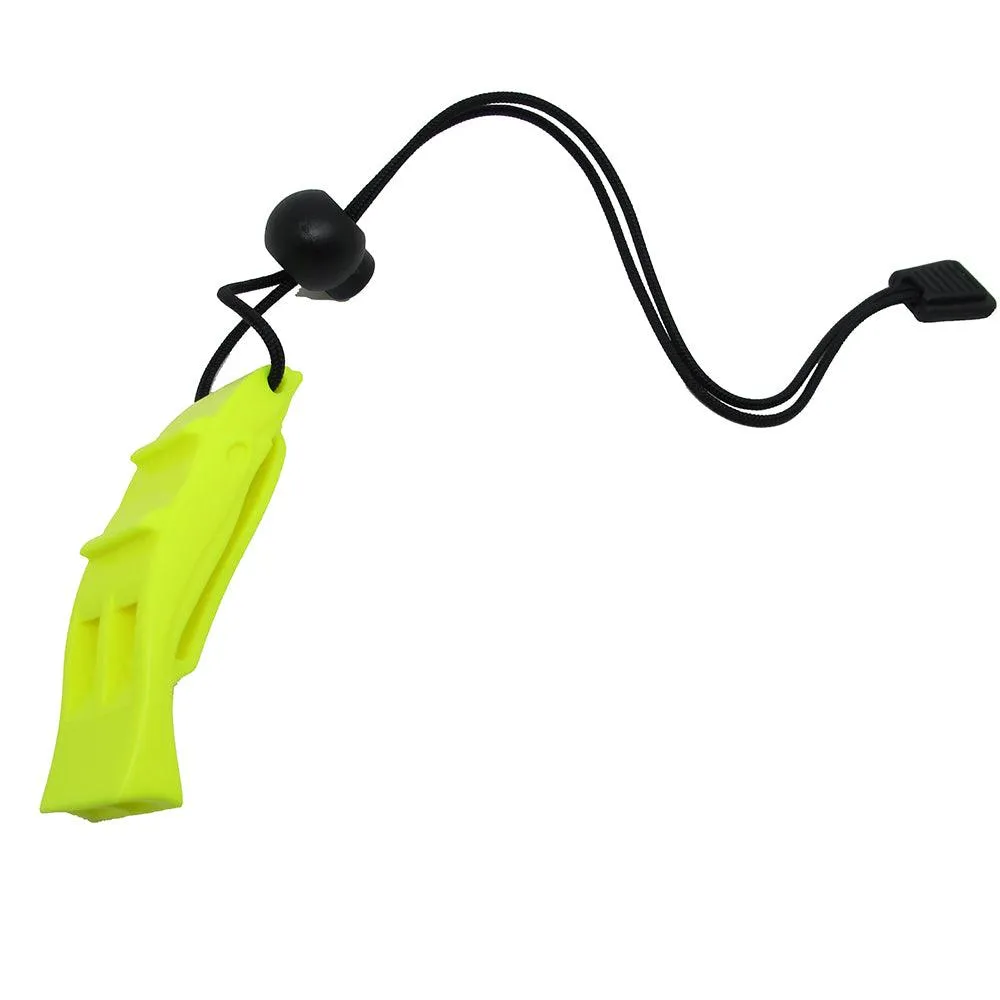 Scuba Diving Dive Safety Dolphin Shape Whistle Loudest w/ Lanyard & Clip