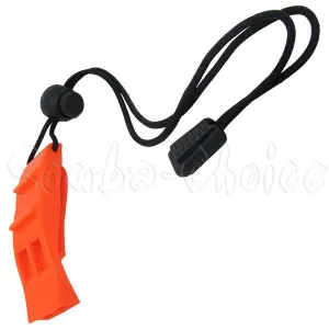 Scuba Diving Dive Safety Dolphin Shape Whistle Loudest w/ Lanyard & Clip