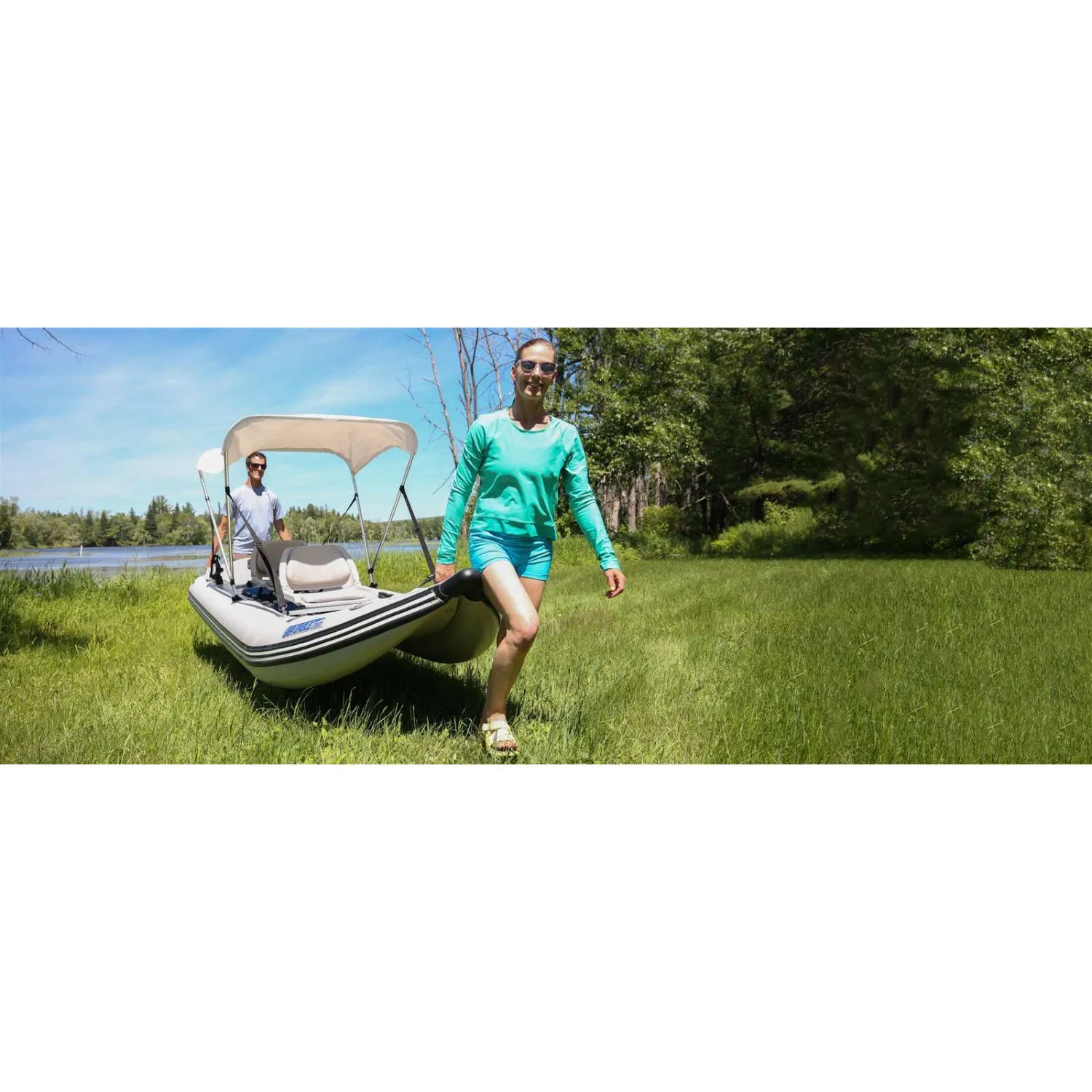 Sea Eagle PaddleSki 437ps Inflatable Kayak 2 Person Swivel Seat Package
