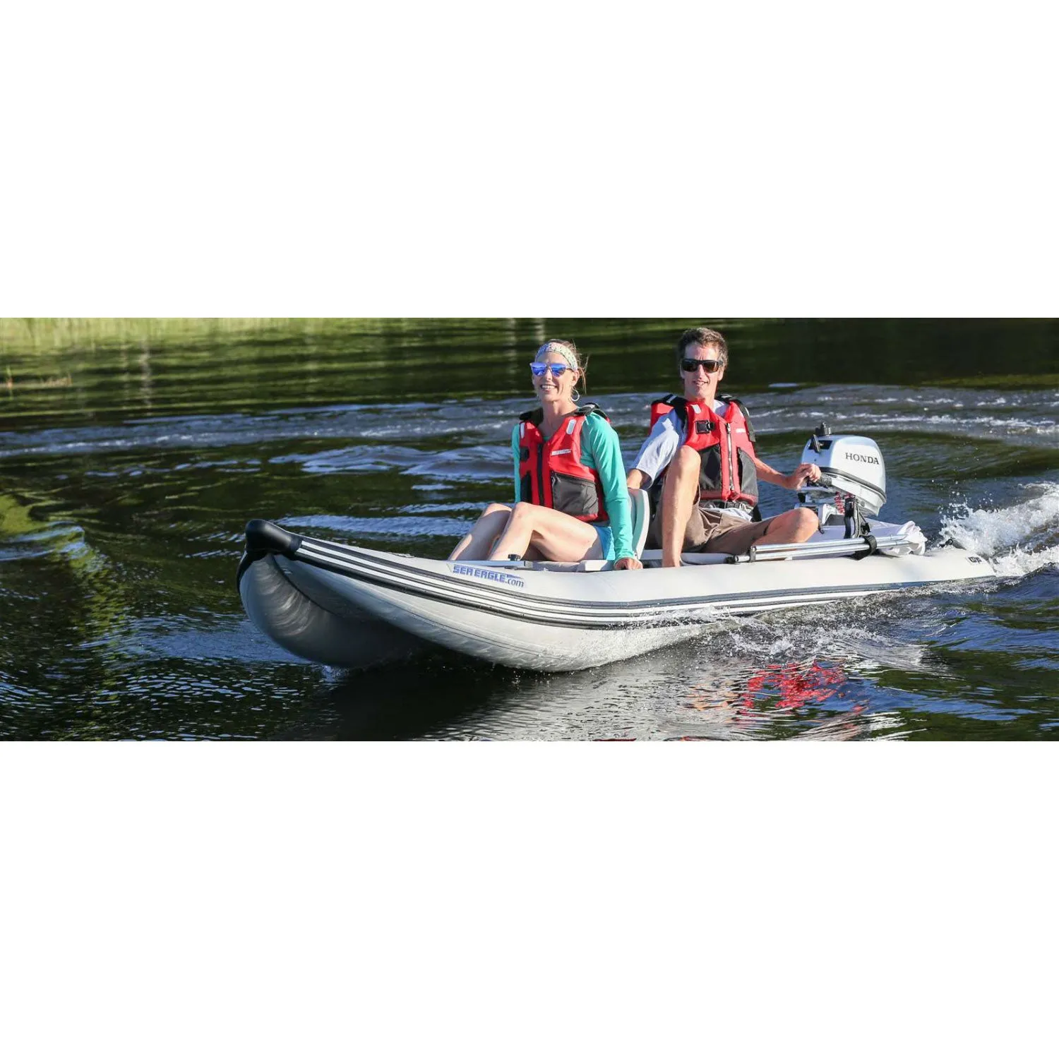 Sea Eagle PaddleSki 437ps Inflatable Kayak 2 Person Swivel Seat Package