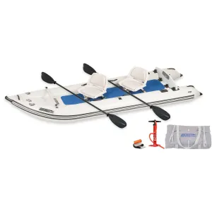 Sea Eagle PaddleSki 437ps Inflatable Kayak 2 Person Swivel Seat Package
