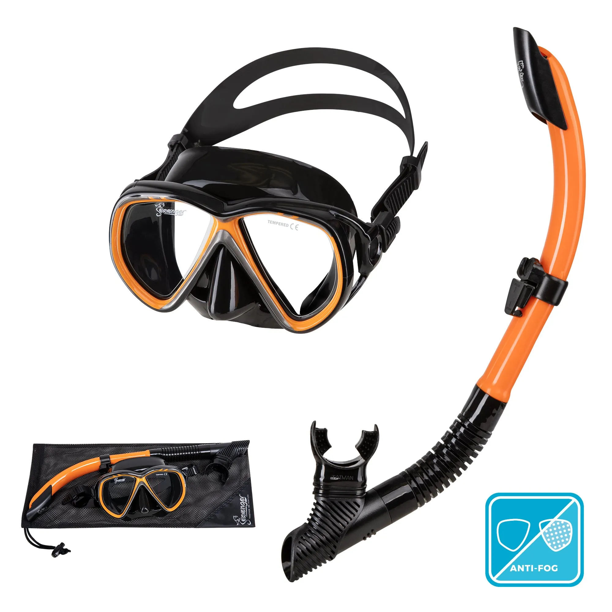 Seavenger Hanalei Snorkel & Anti-Fog Mask Set
