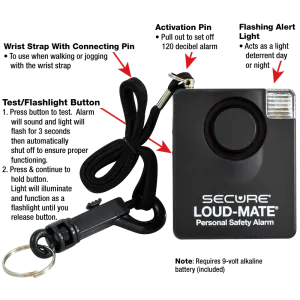 Secure® Loud- Mate® Personal Safety Panic Alarm