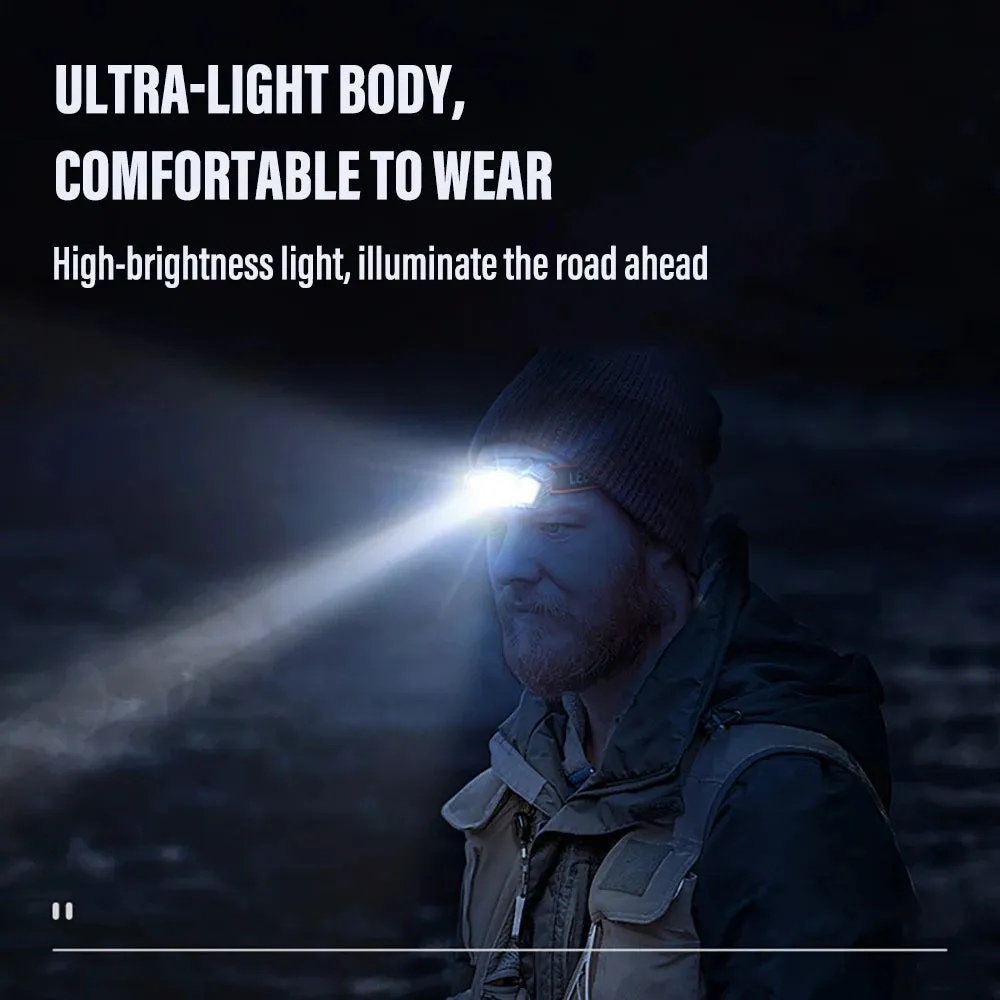 Sensor Rechargeable Headlight LED Head Flashlight Super Bright Camping Portable Fishing Head Torch Multiple Lighting Modes