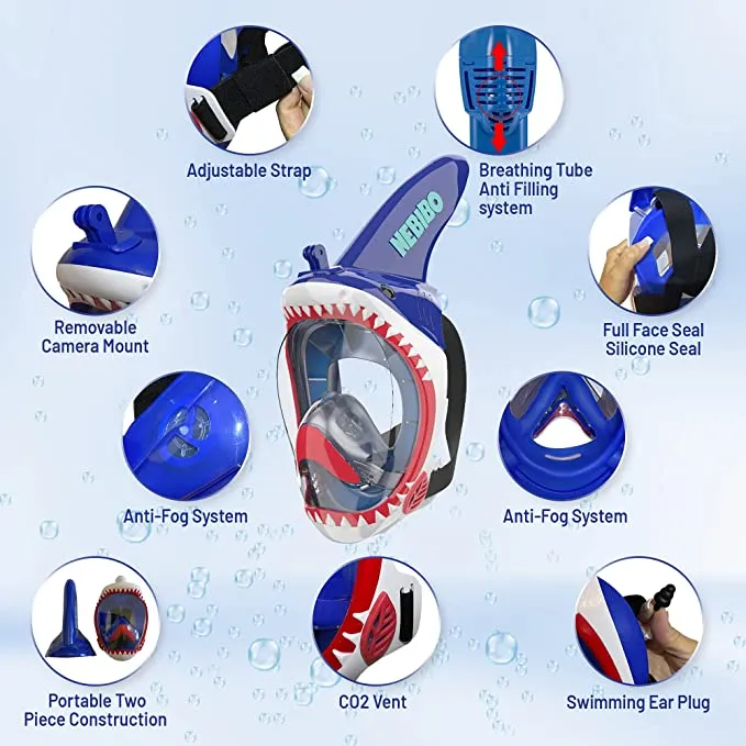 Shark Snorkel Mask