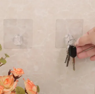 Shoppy Reusable Adhesive Wall Hooks (Set of 4)