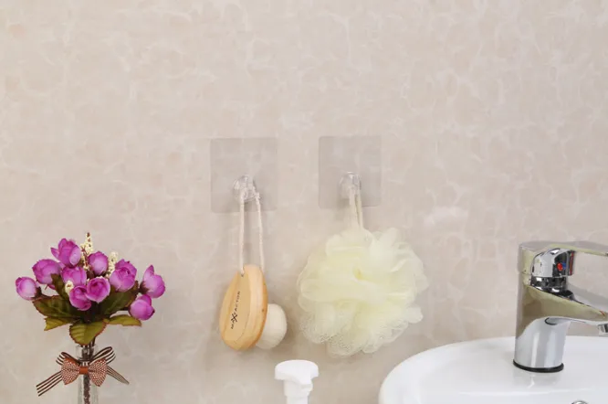 Shoppy Reusable Adhesive Wall Hooks (Set of 4)