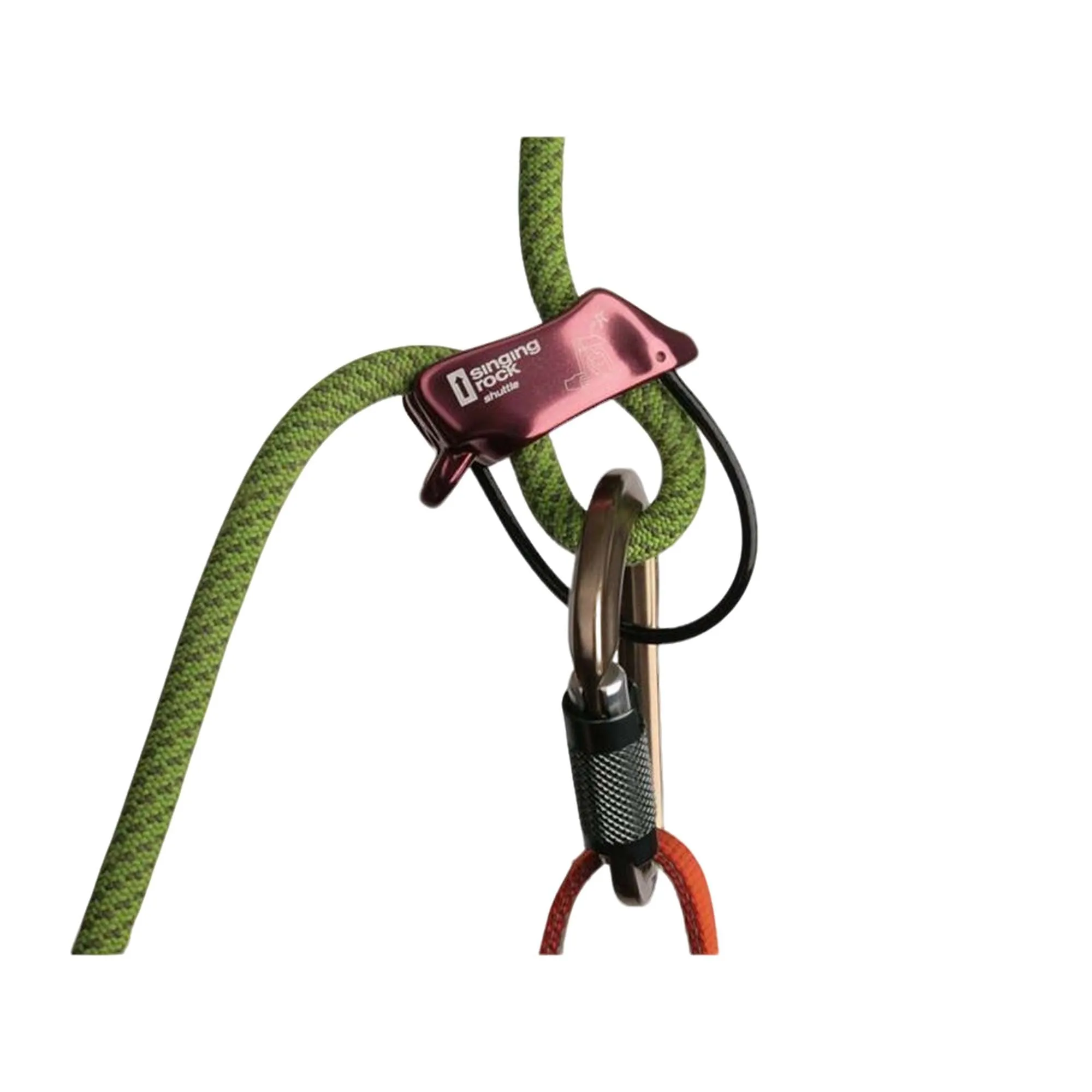 Shuttle Belay Device - Versatile & Lightweight for Twin, Half, Single Ropes