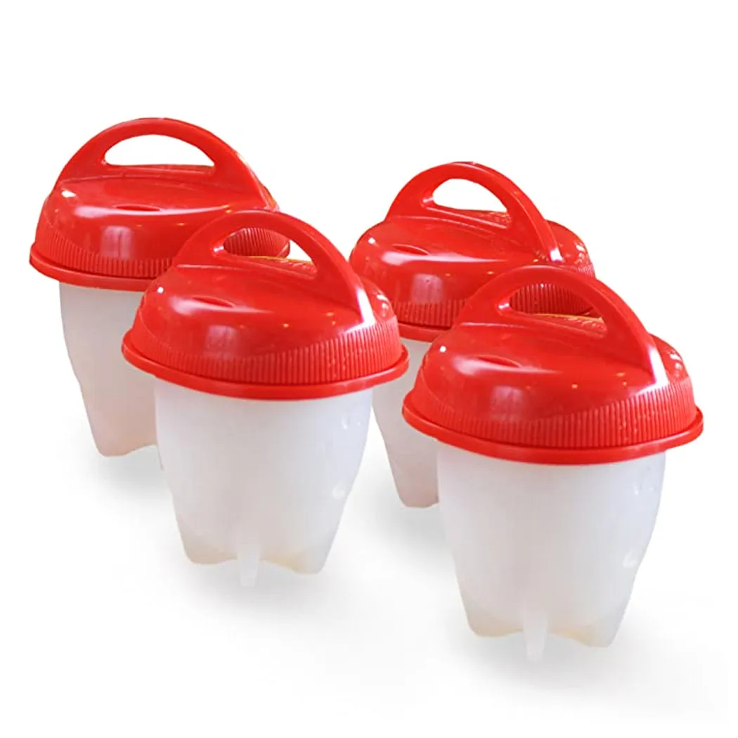 Silicone Egg Boiler by TV Time Direct - 4-Pack for Effortless Egg Cooking