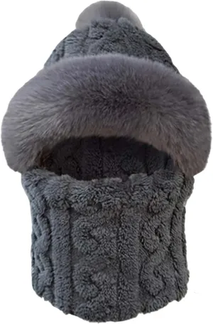 Ski Mask Balaclava Wind-Resistant Winter Face Mask for Women Men Adjustable Thermal Warm Hood Cover Hat Cap Scarf
