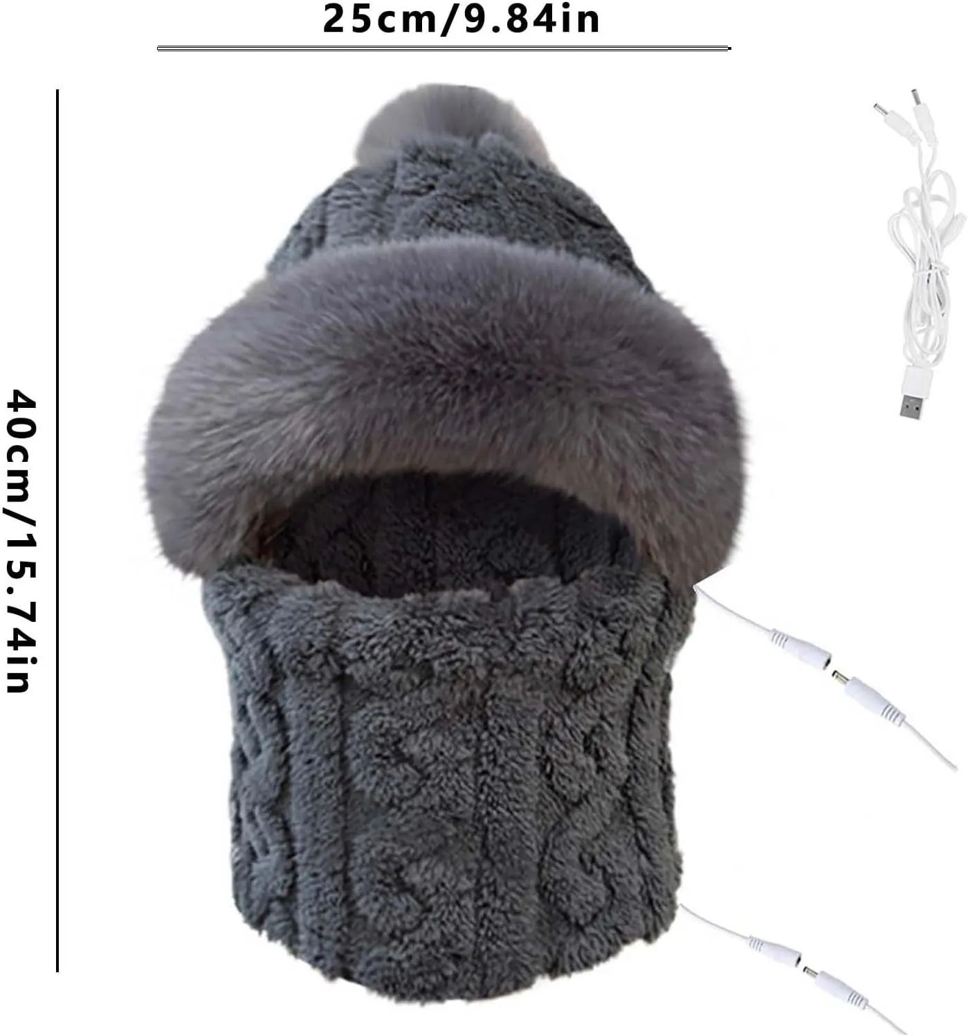 Ski Mask Balaclava Wind-Resistant Winter Face Mask for Women Men Adjustable Thermal Warm Hood Cover Hat Cap Scarf