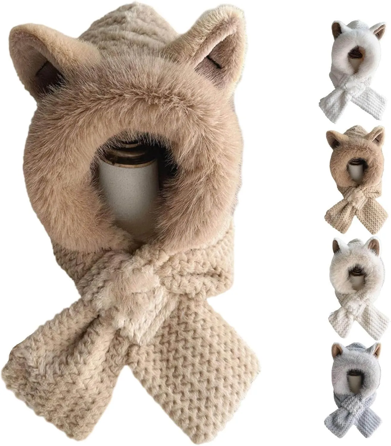 Ski Mask for Men Women, Warm Winter Balaclava Windproof Face Mask, Full Head Cover Cap Scarf Neck for Cold Weather