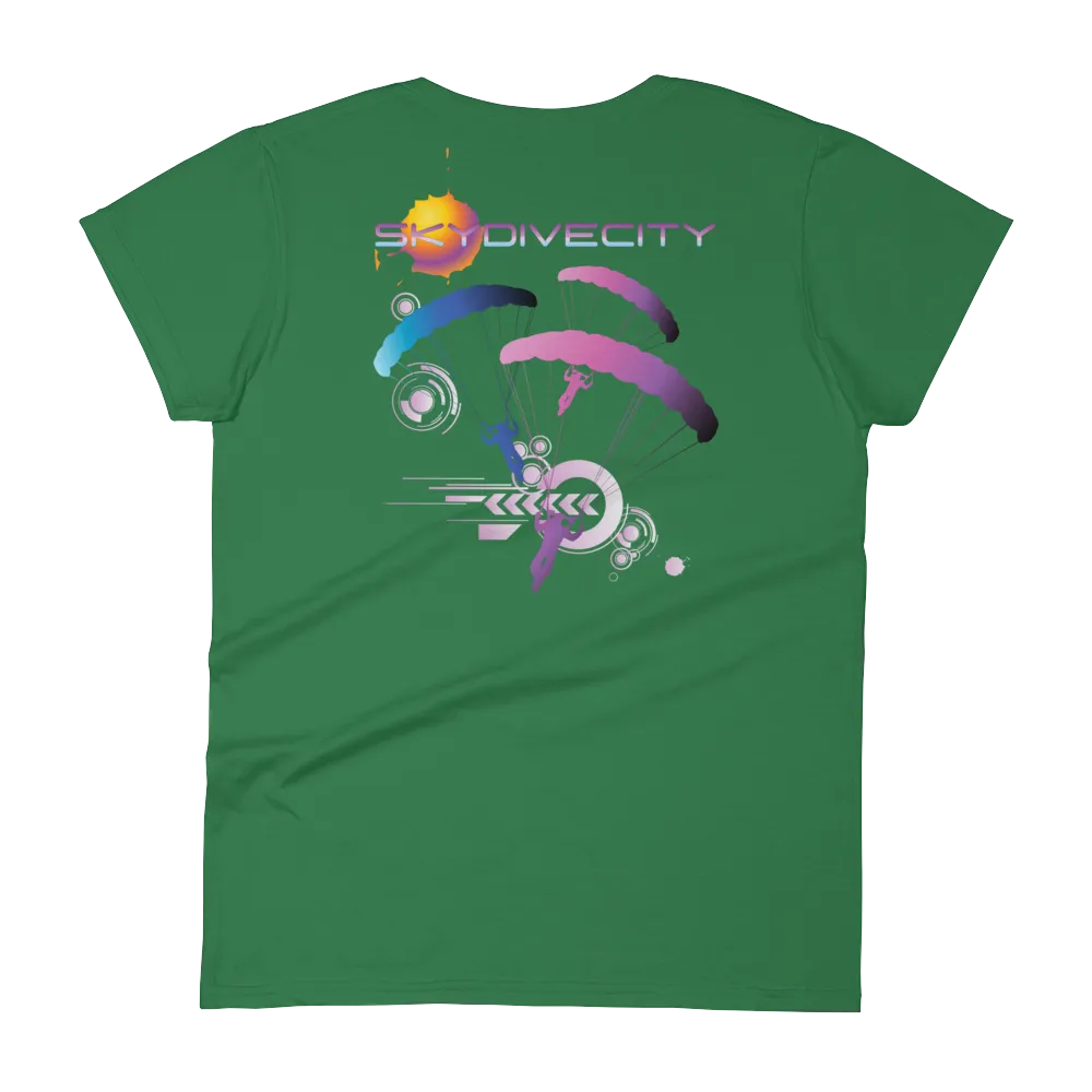 Skydive City - Flamingo - Women`s Colored T-Shirts