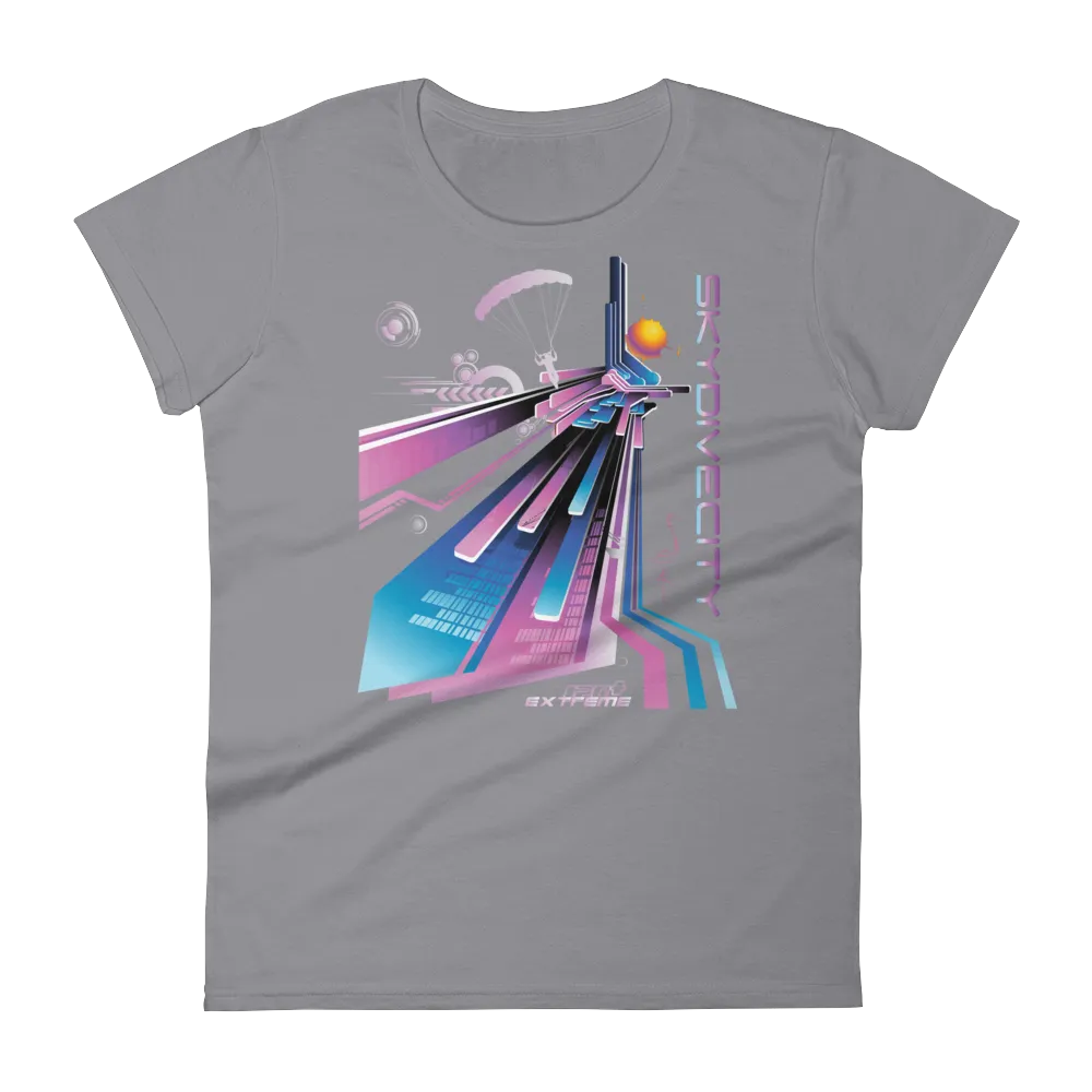 Skydive City - Flamingo - Women`s Colored T-Shirts