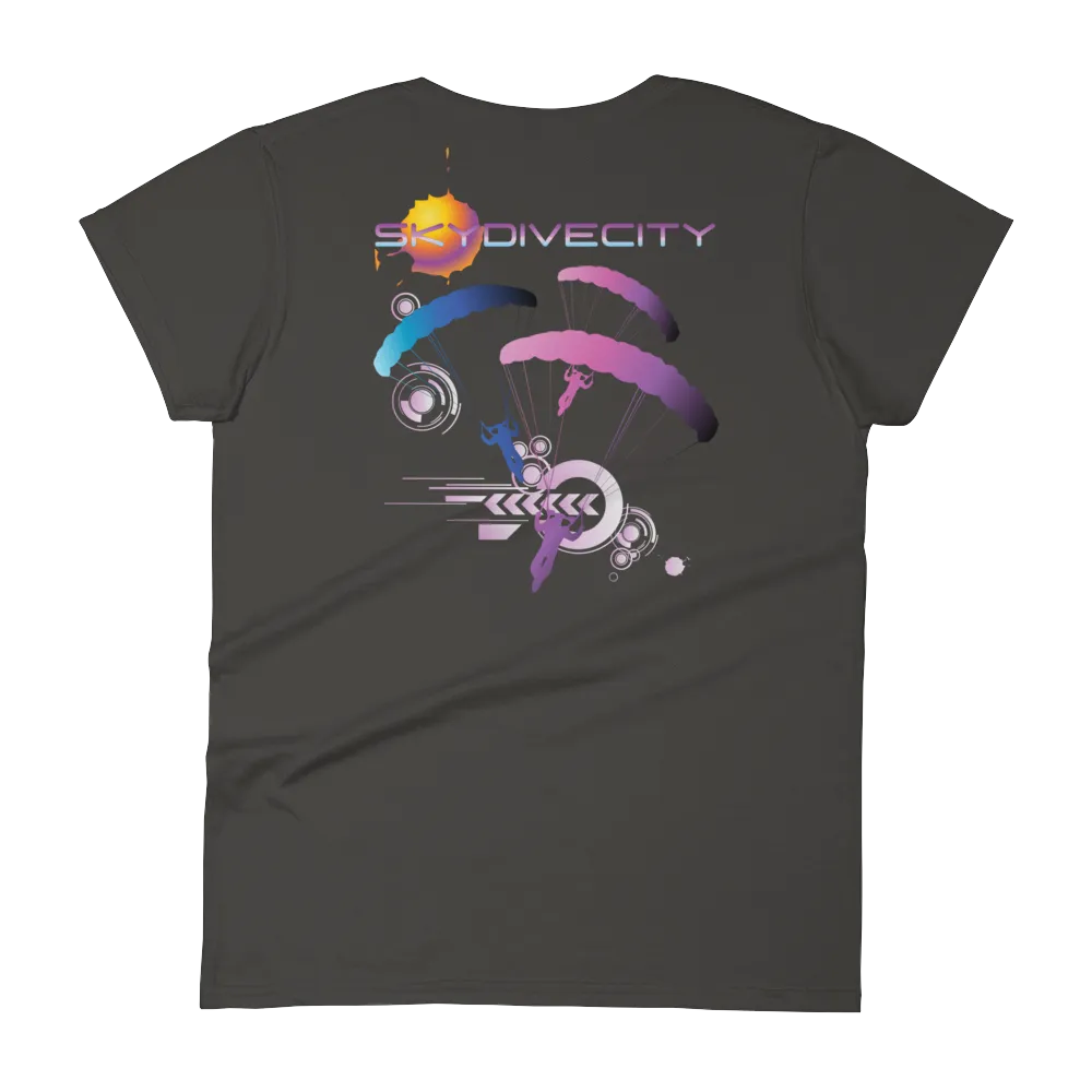 Skydive City - Flamingo - Women`s Colored T-Shirts