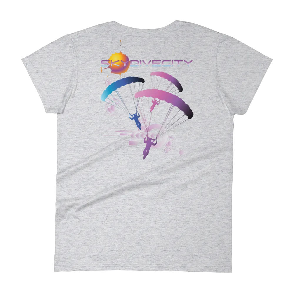 Skydive City - Flamingo - Women`s Colored T-Shirts
