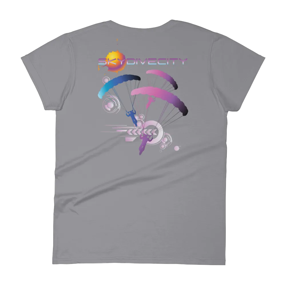 Skydive City - Flamingo - Women`s Colored T-Shirts