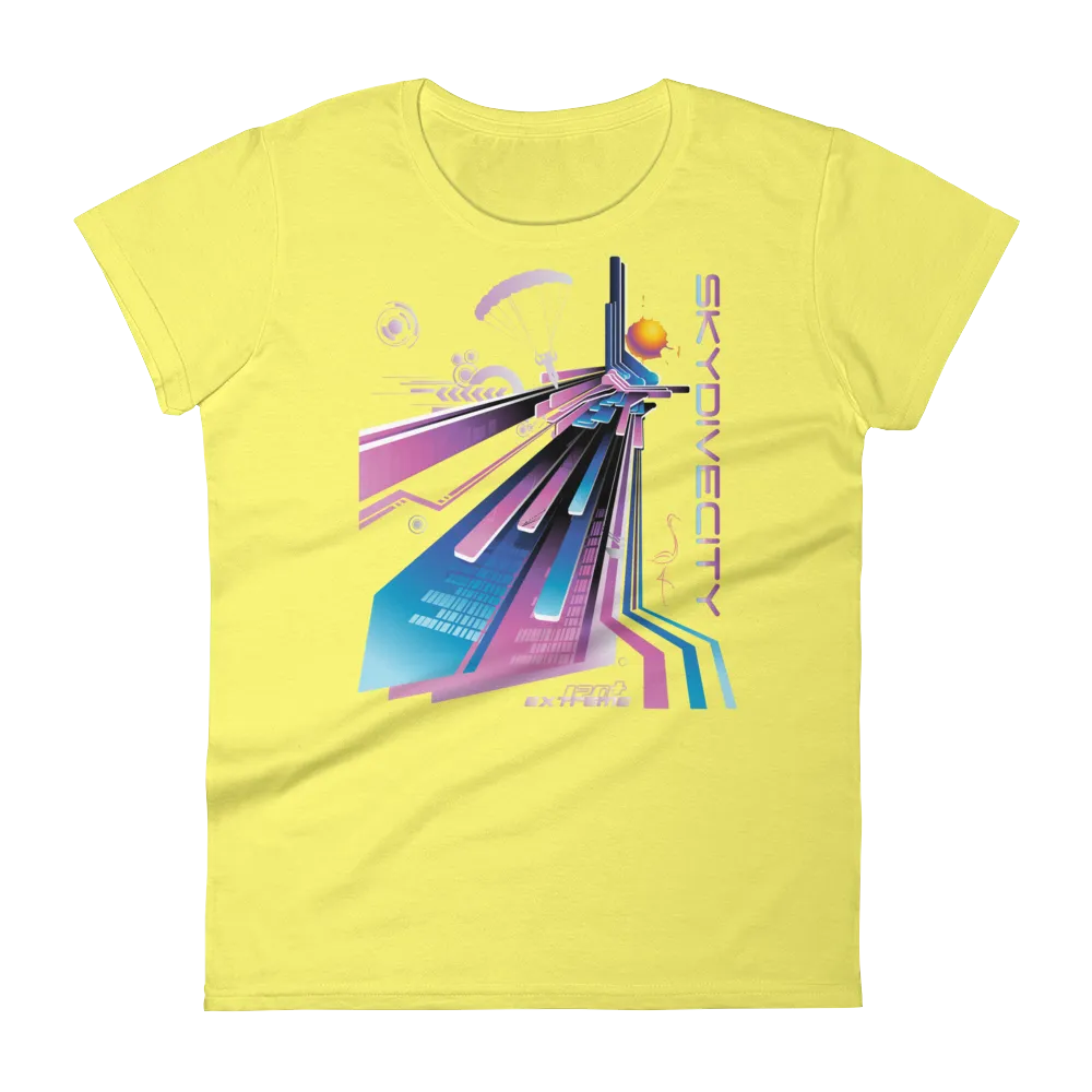 Skydive City - Flamingo - Women`s Colored T-Shirts