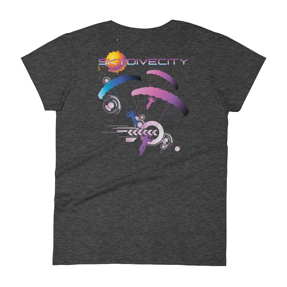 Skydive City - Flamingo - Women`s Colored T-Shirts