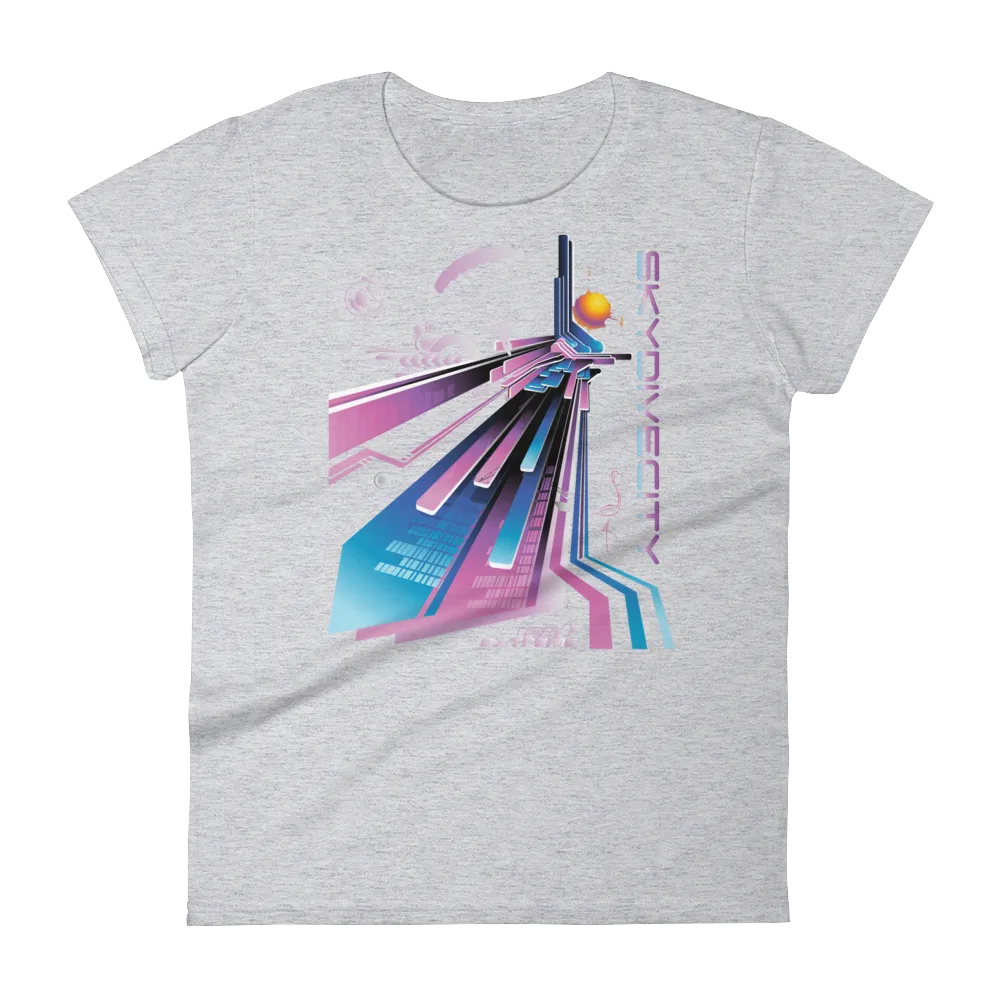 Skydive City - Flamingo - Women`s Colored T-Shirts