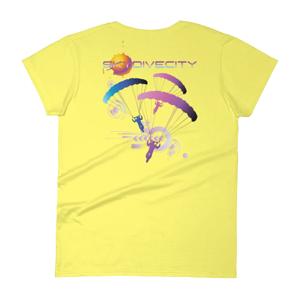 Skydive City - Flamingo - Women`s Colored T-Shirts