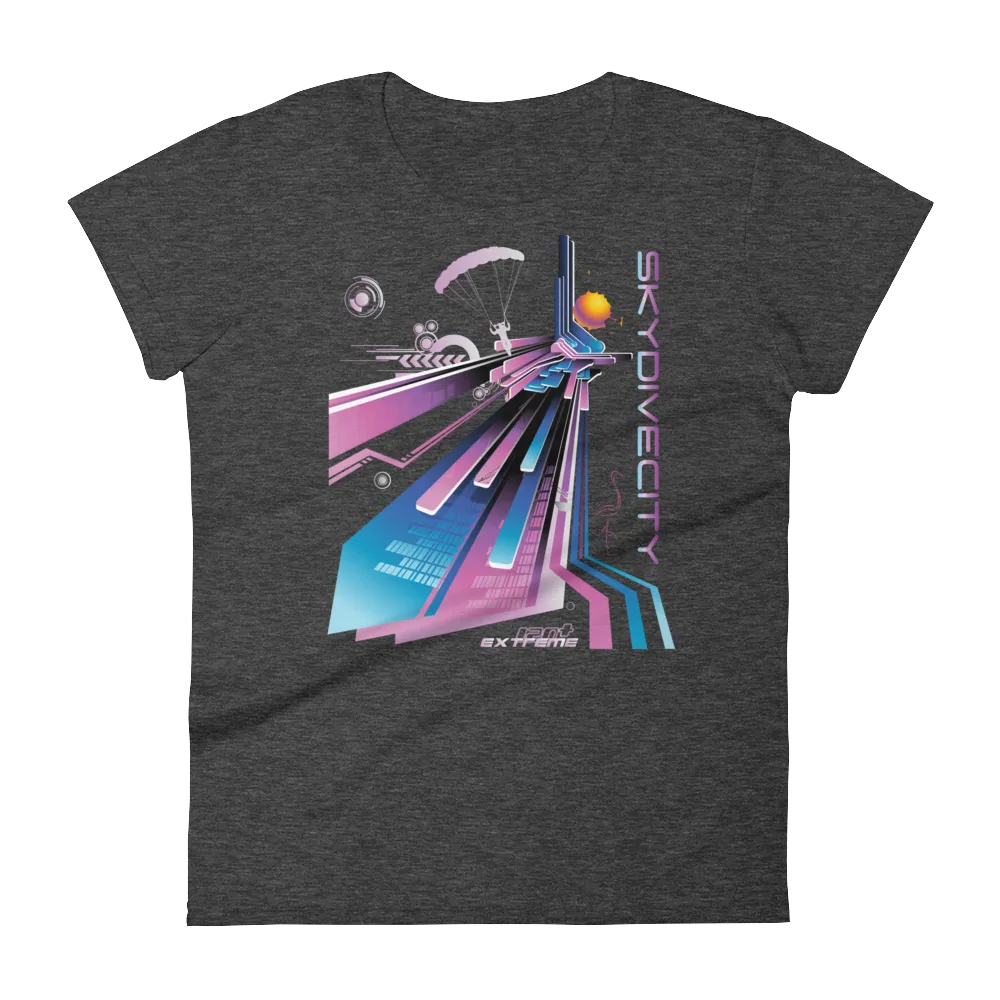 Skydive City - Flamingo - Women`s Colored T-Shirts
