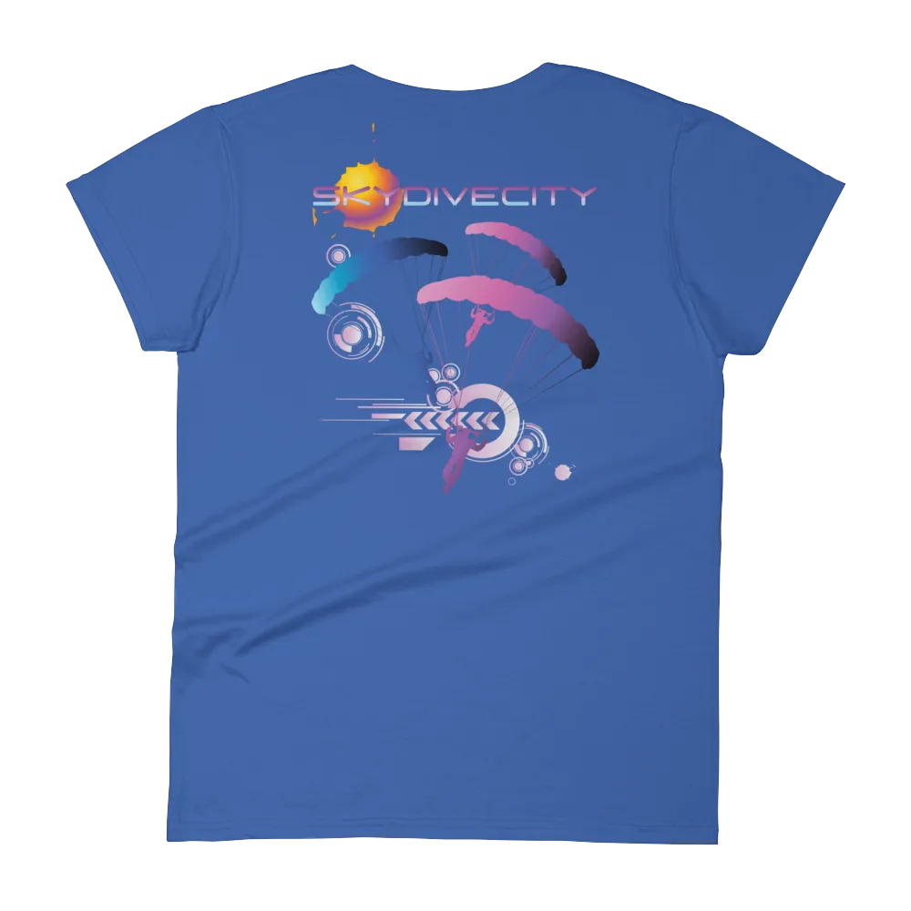 Skydive City - Flamingo - Women`s Colored T-Shirts