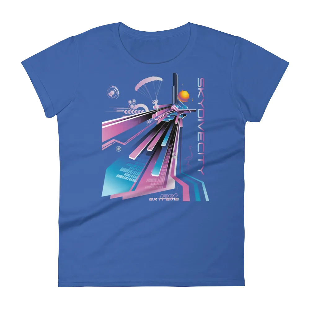 Skydive City - Flamingo - Women`s Colored T-Shirts