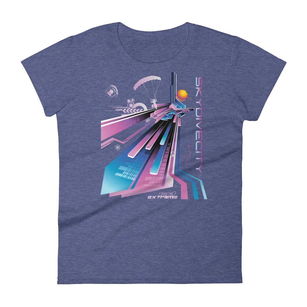 Skydive City - Flamingo - Women`s Colored T-Shirts
