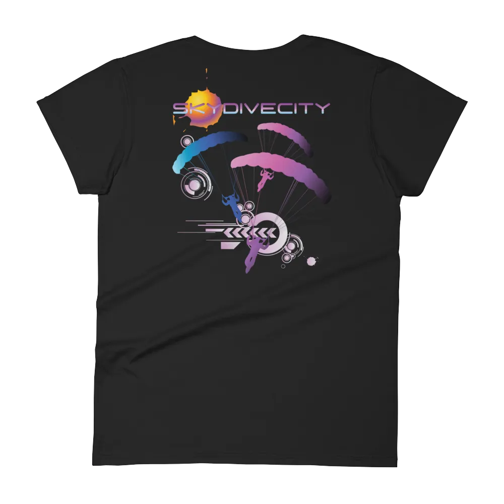 Skydive City - Flamingo - Women`s Colored T-Shirts