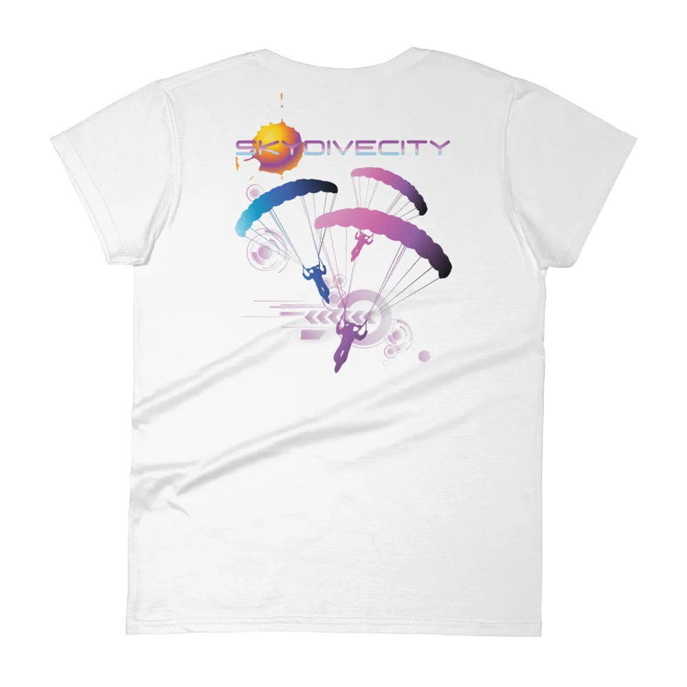 Skydive City - Flamingo - Women`s Colored T-Shirts
