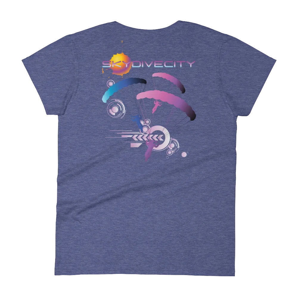 Skydive City - Flamingo - Women`s Colored T-Shirts