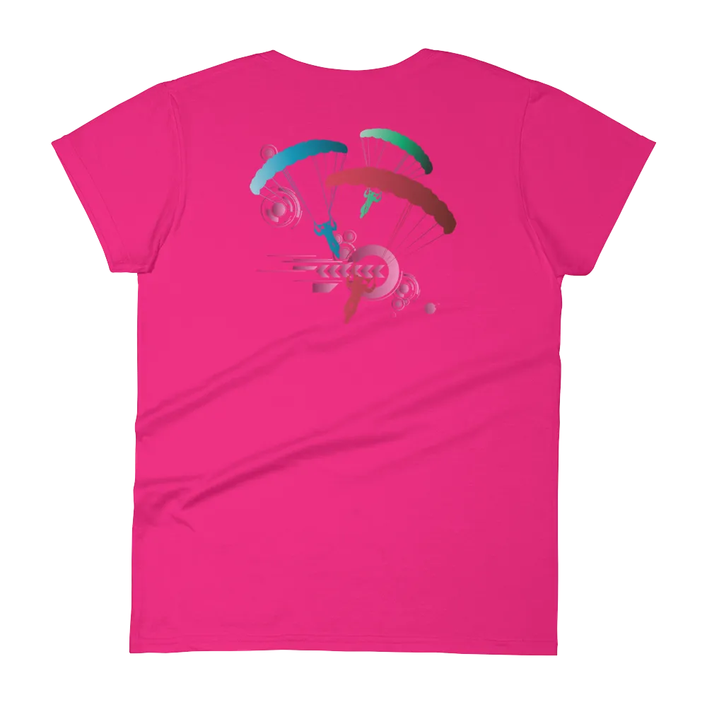 Skydive Competition - Full Edition - Women`s Colored T-Shirts