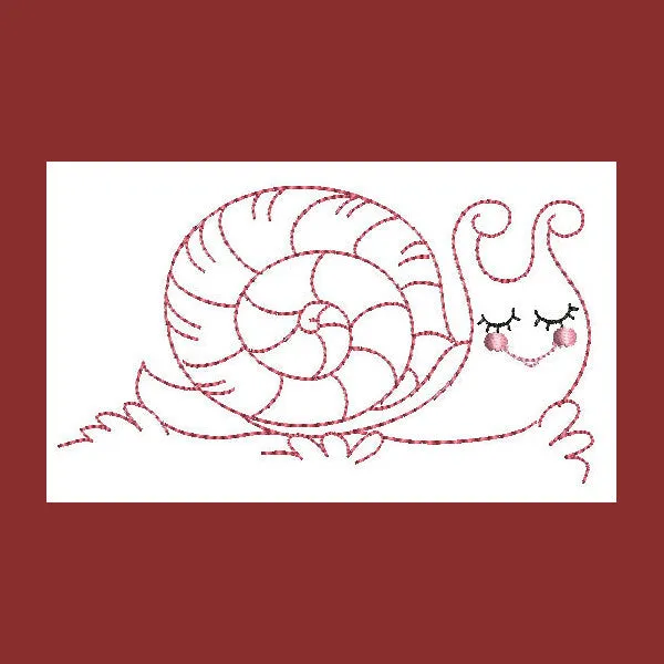 Sleeping Bugs Redwork