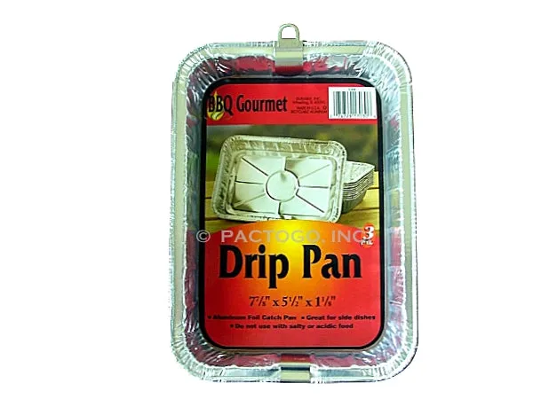 Small 8x6 BBQ Grill Foil Drip Pan 36/CS