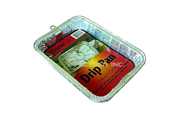 Small 8x6 BBQ Grill Foil Drip Pan 36/CS