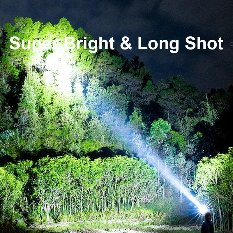 Smiling Shark TD2003 Rechargeable Headlamp LED M90*3 Powerful Super Bright Headlight with Sensor for Outdoor Camping