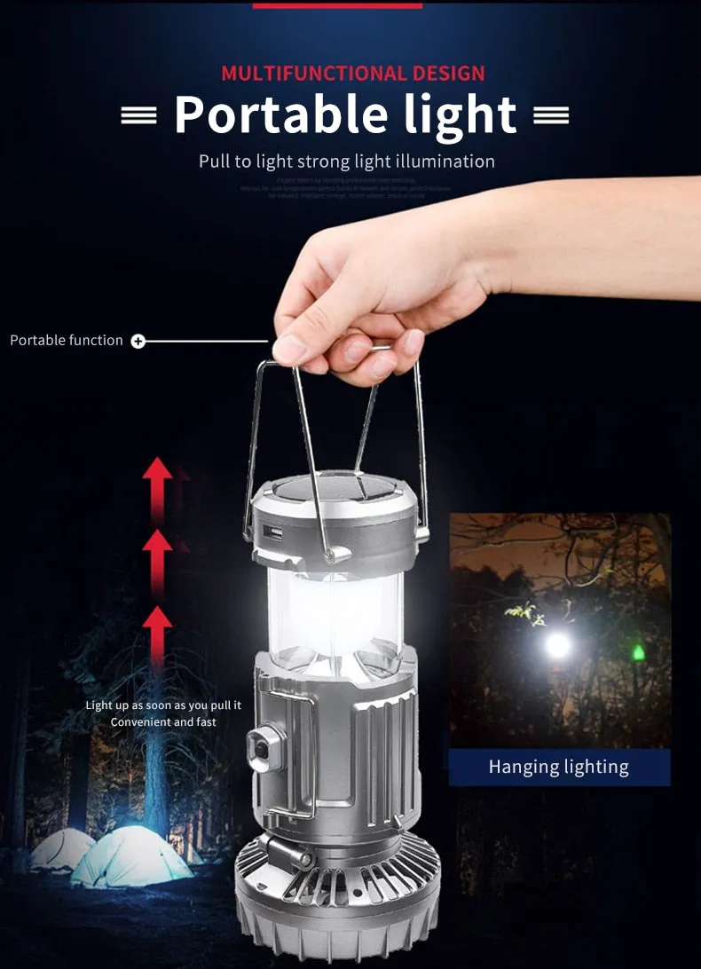 Solar Fan Camping Light