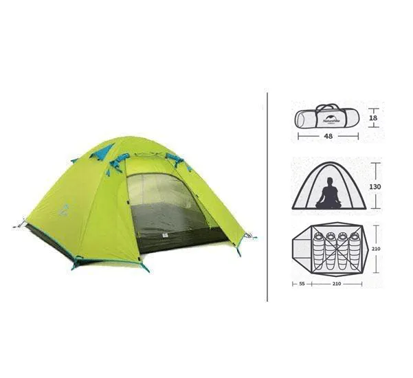 Speedy 4 - 2.9 Kg Hiking Tent - Lime Green