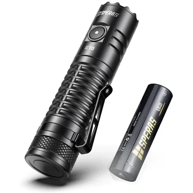 SPERAS E10 1300LM 175M Outdoor Camping EDC Type C Flashlight
