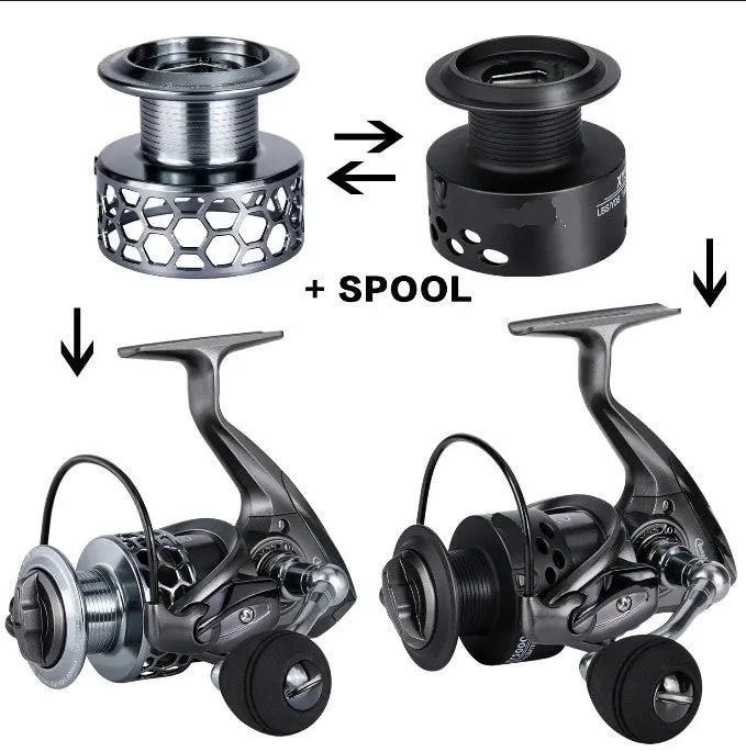 Spinning Fishing Reel High Speed Gear Aluminum Ultra Smooth Free Spool