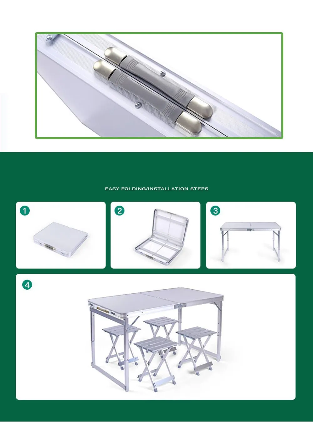 Split table Dinning Escrivaninha Set Outdoor Furniture Folding Desk Plegable Mesa De Jantar Dining Table