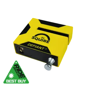 Squire Defiant® Sold Secure Diamond Approved Motorcycle Brake Disc Lock