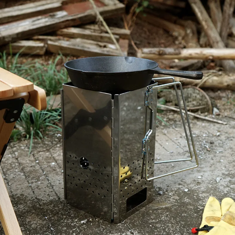 Stainless Steel Folding Charcoal Stove
