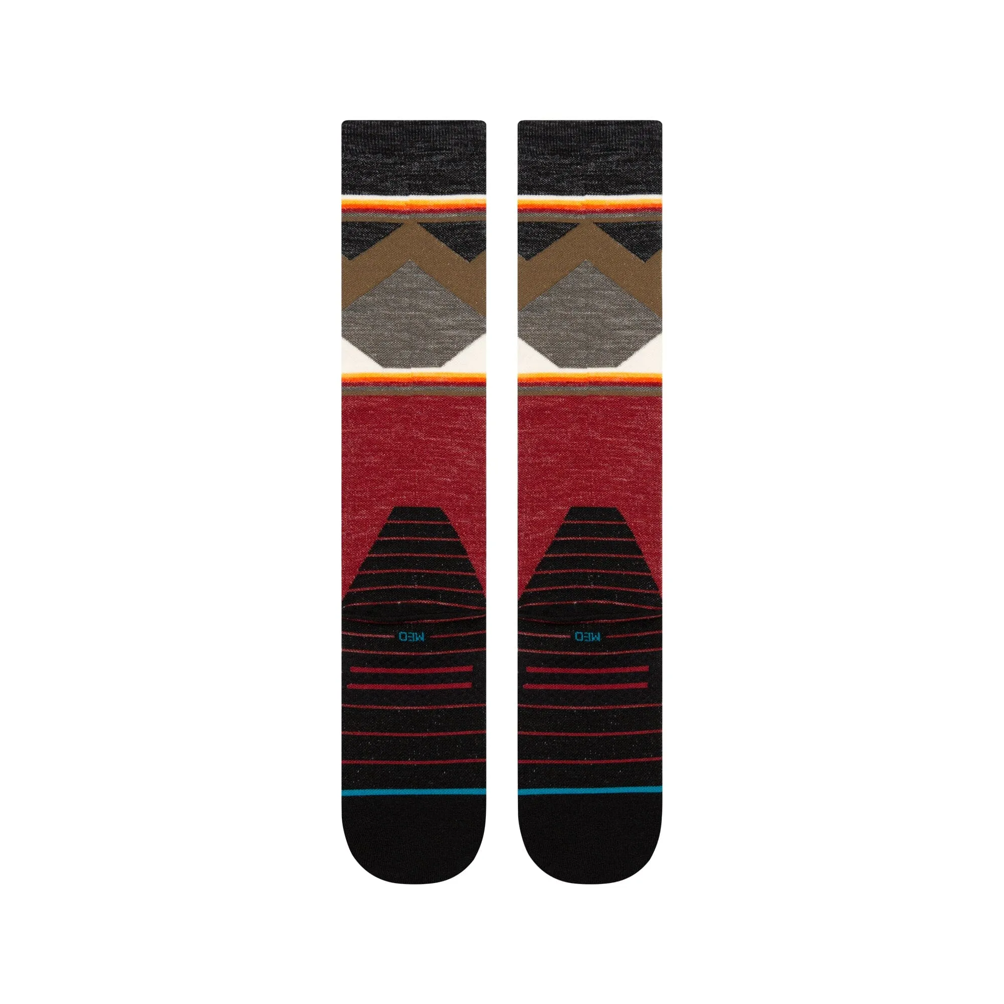 STANCE Jimmy Chin Performance Wool Snow Socks Red