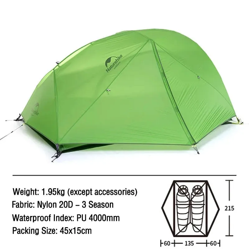 Star River 2 Ultralight Waterproof Tent for Backpacking and Outdoor Camping