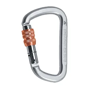 Steel Carabiner D KL-S with Screw Lock