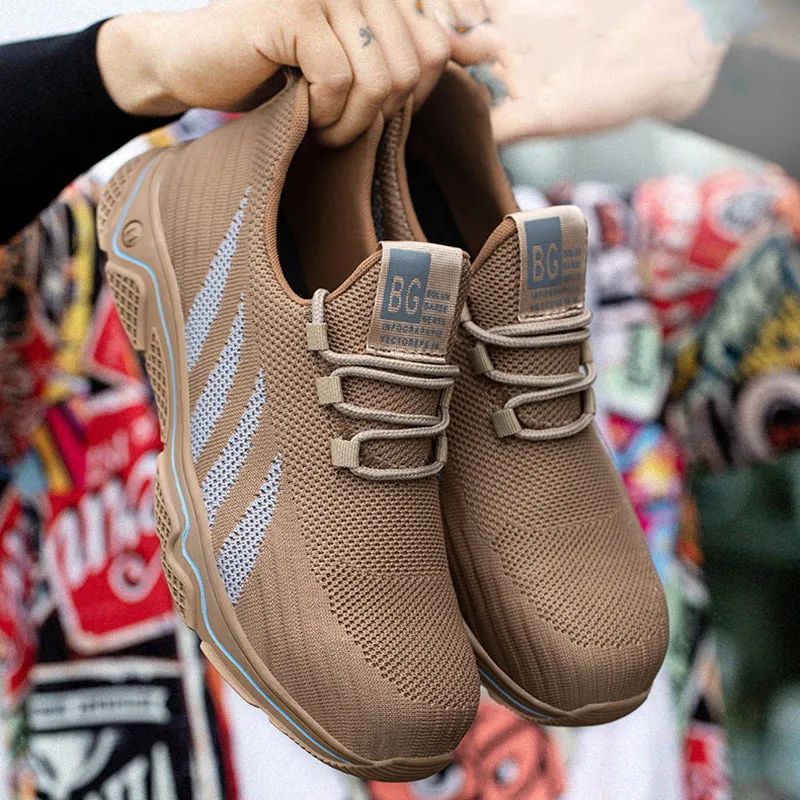 Steel Toe Shoes for Men Indestructible Work Lightweight Sneakers Puncture Proof Slip Resistant Women Construction Composite